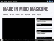 Tablet Screenshot of madeinmindmagazine.com